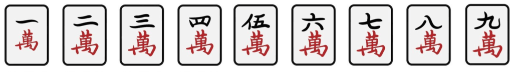 Mahjong Character Tiles