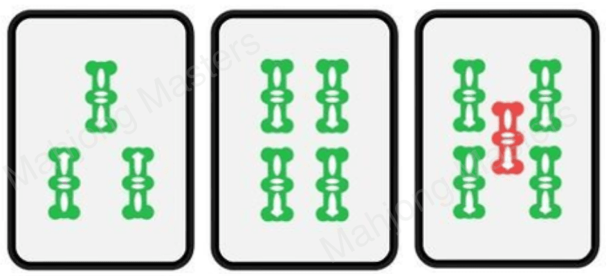 Chow: three consecutive mahjong tiles of the same suit